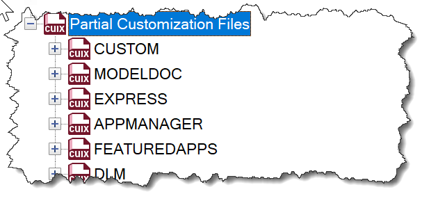 Partial Customization Files i CUI